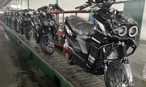 Motorcycle Assembly in Progress