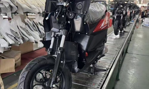 Motorcycle Assembly in Progress