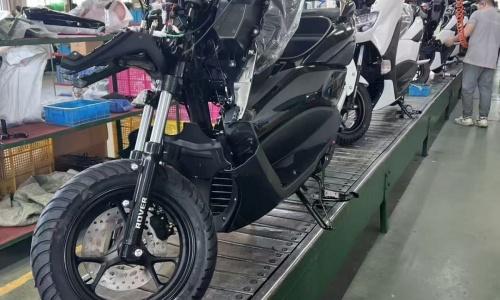 Motorcycle Assembly in Progress