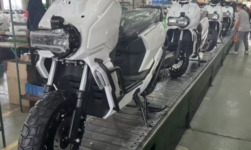Motorcycle Assembly in Progress