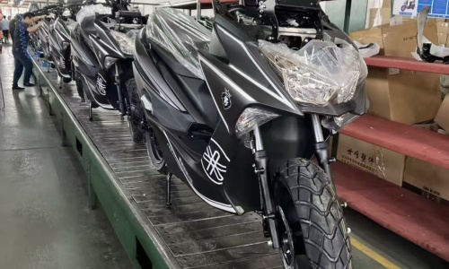 Motorcycle Assembly in Progress