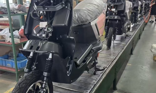 Motorcycle Assembly in Progress