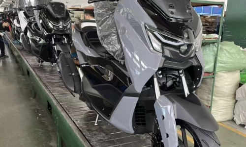 Motorcycle Assembly in Progress