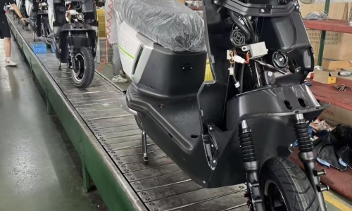 Motorcycle Assembly in Progress