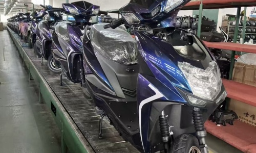 Motorcycle Assembly in Progress
