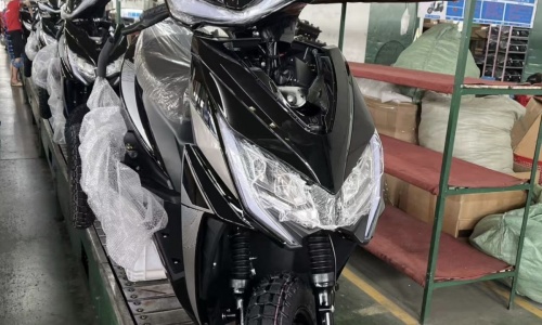 Motorcycle Assembly in Progress