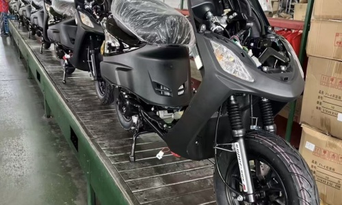 Motorcycle Assembly in Progress